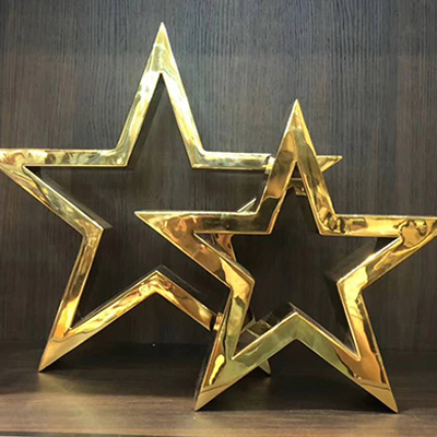 五角星造型不锈钢折弯、激光、焊接、抛光加工